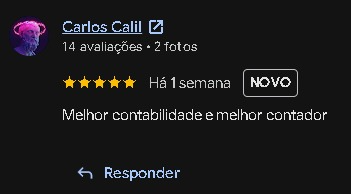 Avaliação de cliente no Google